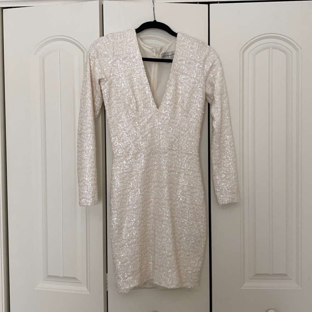 COPY - DressThePopulation white sequin bacheloret…